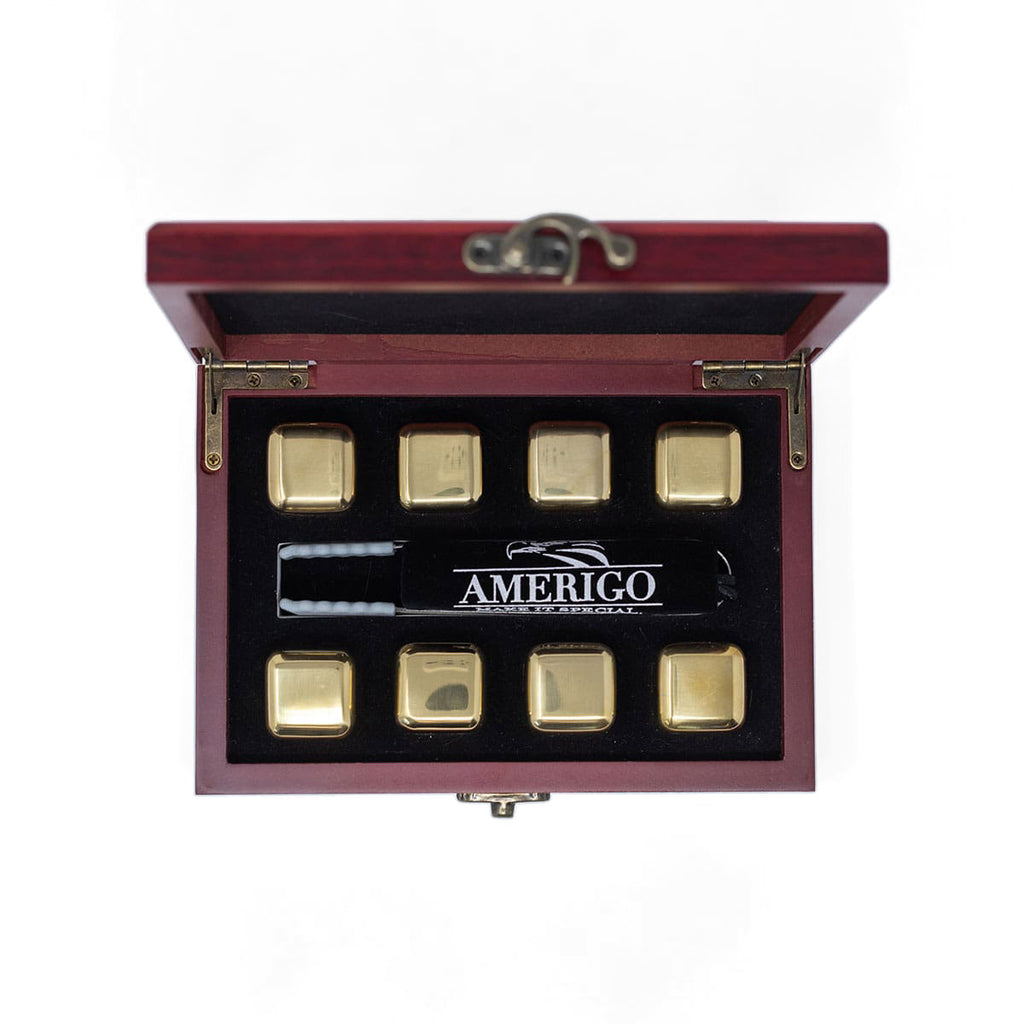 JUEGO DE PIEDRAS WHISKY ACERO INOXIDALE